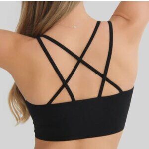 Now Sunday Long Line 1150  Strappy Back Sports Bra Size S